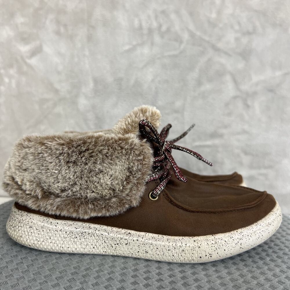Skechers Bobs Skipper Hang Glider Chukka Ankle Boots Womens 7 Brown Comfy Shoes